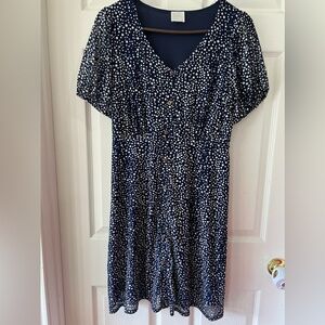 Siren Lily Polka Dot Dress. Size L.